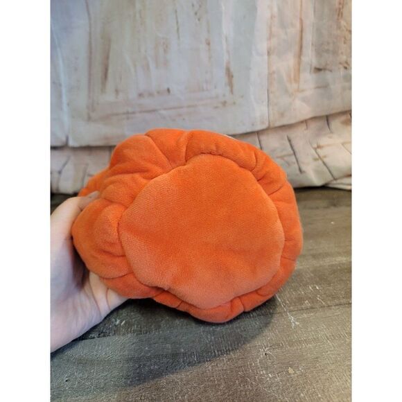Halloween plush orange pumpkin face happy bucket - Picture 3 of 4